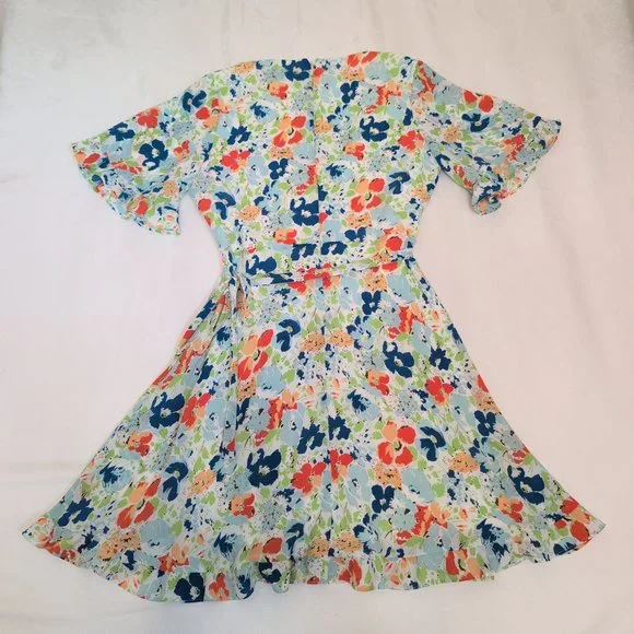 Lauren Ralph Lauren Floral Fit & Flare Dress Size 8 - Picture 3 of 10